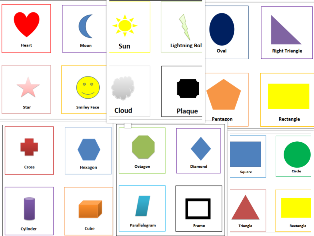 Free Shapes Flash Cards For Preschool Learning PDF Studies For Kids